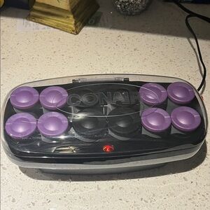 Conair Black and Purple Hair Roller Set